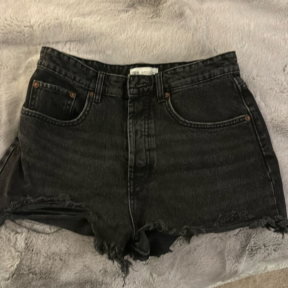 Zara high waisted jean shorts